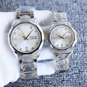 Lao Jia's New Steel Strip Waterproof Hinery Men's and Women's Same Trendy Fashion Business Leisure Versatile Style Wearing Watch