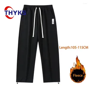 Pantaloni da uomo da uomo caldi versione estesa pantaloni sportivi invernali con coulisse allentata apertura del piede pantaloni sportivi 105-115 cm pantaloni sportivi casual Pantalones Hombre