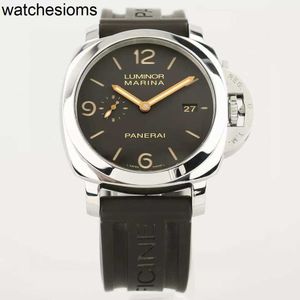 럭셔리 패션 패널러스 손목 시계 시계 할인 1950 시리즈 PAM00608 자동 기계식 남성 44mm 방수 디자이너 스테인리스 스틸 고품질