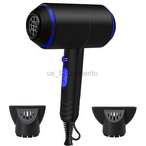 Hair Dryers Damage Protection Hair Dryer with Purple Light Performance AC Motor Styling Hair Dryer Hair Care Blower with 2 Nozzles 240329