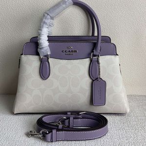 Designer Luxury Handbags säljer till ett pris Olay New Womens Bag Taro Purple Darcie Handheld Daifei Old Flower Zipper Commuter Crossbody