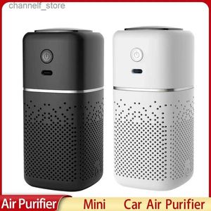 Air Purifiers New air purifier mini cleaner negative ion USB household formaldehyde removal car accessories portable air freshenerY240329