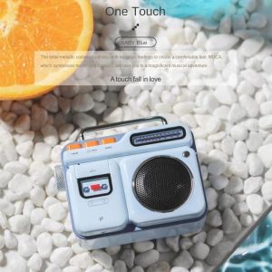 Speakers Retro radio cassette shape Bluetooth speaker outdoor portable MOCA small sound