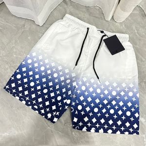 Verão masculino náilon nadar shorts moda designer bolsos laterais swimear menino fechamento com zíper bolso traseiro tonal drawcord calças curtas