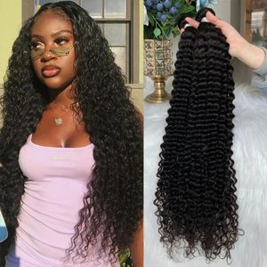 Fasci di capelli umani ricci crespi mongoli all'ingrosso 1/3/4 pezzi estensioni dei capelli naturali Topper capelli umani donna spedizione gratuita