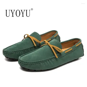 Sıradan Ayakkabı Markası Yüksek Kaliteli Deri Loafers Mens Moccasins Flats Moda Adam Erkek Sürüş Elbise Beden 35-48 Erkekler için