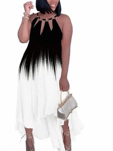 vestidos De Verano Mujer 2023 Plus Size Cutout O-Ring Decor Asymmetrical Casual Dr Vestidos Elegantes Mujer Women Clothing 75Oa#