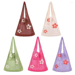 Сумки для покупок, женские полые тканые сумки на плечо для девочек, вязаная крючком сумка-хобо, вязаные сумки, модная женская сумка-тоут большой вместительности