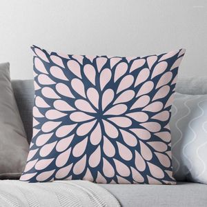 Pillow Petal Burst - Pink And Navy Throw Decorative S For Luxury Sofa Covers Christmas Decorations Home 2024