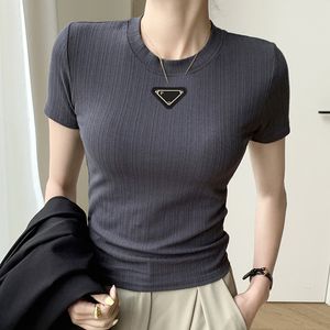 Damen T-Shirt Advanced Fabric Designer Einfarbige Weste Damen Sportbekleidung Straßenkleidung