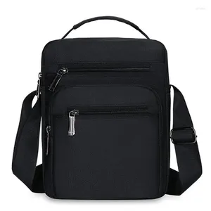 Вертикальная сумка из ткани Оксфорд, мужская сумка через плечо, корейская версия, большая вместительная простая сумка, повседневная спортивная сумка-рюкзак