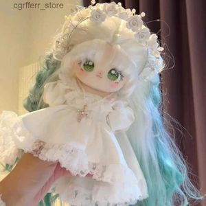 Gefüllte Plüschtiere süße Plüsch 20 cm Plush Doll Kleider Kleidung Dress Up Cosplay Childrens Toys für Mädchen Anime Toys Weihnachtsgeschenke Sammlung Geburtstagsgeschenke Wen240327