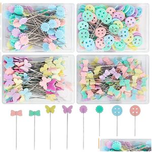 Craft Tools Straight Dressmaking Pins Dressmaker Tool Button Flower Head Sewing Pin Quilting Embroiderywork Diy Jewelry Decoration A Dhomd