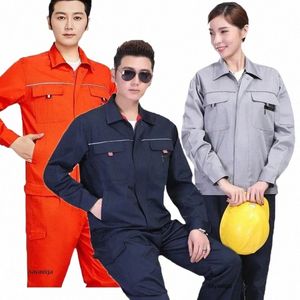 anti Static Work Clothing For Men Women Work Clothes Electric Mechanic Factory Workshop Repair Worker Uniforms Reflective Stripe 007b#
