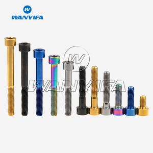 Wanyifa Titanium Ti Bolts M6 x 10 15 16 18 20 25 30 35 40 45 50 55 60 65mm parafuso para o freio de fone de ouvido de bicicleta