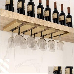 Altro Organizzazione per le pulizie Acciaio inossidabile Bicchiere di vino rosso Portabicchieri Calice Portabicchieri Porta bicchieri da cucina Bar Calici appesi e Otrmp