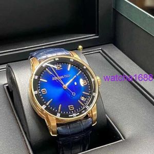 Nice AP Wristwatch 15210OR New CODE 11.59 Series Most Beautiful Gradient Blue Dial 18k Rose Gold