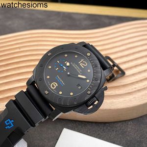 Relógios de pulso de luxo designer de relógios Panerass no 98 Limite de perna SEA Automático Pam00616 preto de alta qualidade em aço inoxidável