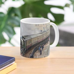 Kubki Pociąg parowy Cornishman w Dawlish w South Coffee Mug Mug Puchar