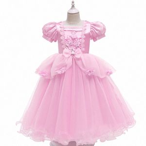 barn designer tjej klänningar söt klänning cosplay sommarkläder småbarn kläder baby barnflickor sommarklänning c4dj#