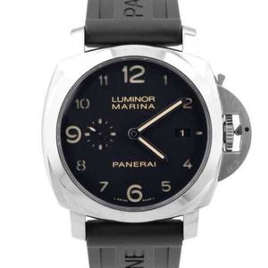 Lyxklockor Mens Panerrais armbandsur Designer Luminor PAM00359 Steel Black 44mm Automatisk datum Watch Box Automatiska mekaniska klockor
