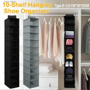 Annan hemlagringsorganisation Multi Layer Hanging Bag Drawer Box Storage Universal Garderob Fabric Hanger Organiser Hanging Bag Hushållsvaror Sko Rack Y24032