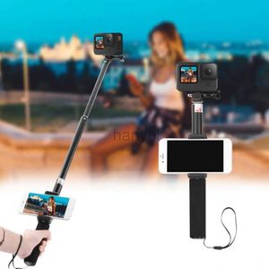 Selfie monopods handhållen förlängning rod selfie stick telefon hållare klipp sport kamera för osmo action kamera 8 7 teleskopstick 24329