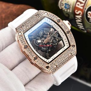 Diamante novo oco personalidade cabeça de tigre relógio cerâmica óleo quartzo caminhada unissex watch226P