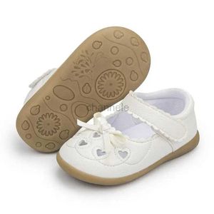 Sandals KIDSUN Newbrown Baby Sandals Infant Girl Summer Outdoor Shoes Bow-knot Non-slip Soft-sole Leather Rubber Toddler First Walkers 240329