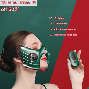 V-shaped Facial Massager Lift and Tighten Masseter Muscles Mandibular Weight Loss Instrument Face Care Potherapy Masajeador 240320