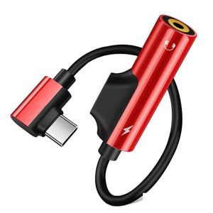 Handy-Adapter Typ-C Add3.5mm Klinke O Erweiterungsadapter Musik-Ladekonverter für S9 Huawei P20 Kopfhörerteiler Splitter Drop Otthq