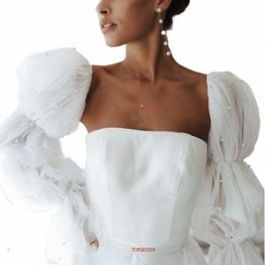 Topqueen Removable Wedding Sleeves Tulle Detachable women ARM袖