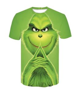 vendita Cartoon Menwomen 3d stampato maglietta Grinch film manica corta moda di alta qualità Tee Tops HipHop maglietta s6xl7700144