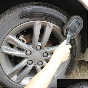 Car Sponge Brush Cleaning Long Washing Waxing Abs Handle Radius Drop Delivery Automobiles Motorcycles Care Otahz