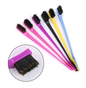 Skönhet Double Side Edge Hair Comb Control Hair Brush för styling Salong Professional Accessories Hair Brush Random Color3966390