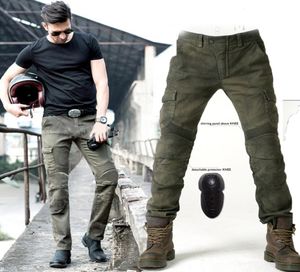 Army Green Uglybros Motorpool UBS06 Jeans Men039S Motorcykel Jeans Pants Protection Equipment Moto Pants Racing1573663