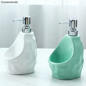 Liquid Soap Dispenser 650ml Large Capacity Bathroom Ware Ceramic Lotion Bottle Shower Gel Hand Sanitizer Detergent