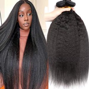 Brazilian Yaki Straight Bundles 10A 100% Remy Human Hair Extension for Black Women 1 3 PCS Kinky Straight Hair Bundles VIPBeauty