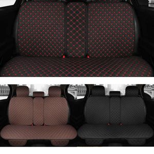 Upgrade Flax Rear Car Seat Cover Breathable Plus Size Auto Seat Cushion Protector Back Seat Pad Mat With Backrest Fit Car Suv Van