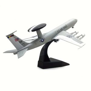 1/200 Boeing E-3 Sentry AWACS Diecast B707-300 Airplane Metal Model Aircraft for Gift