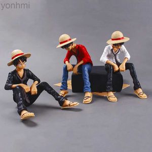 Anime manga 12 cm One Piece Monkey D Luffy Action Figure Pvc Model Toys Doll Cake Dekoracja