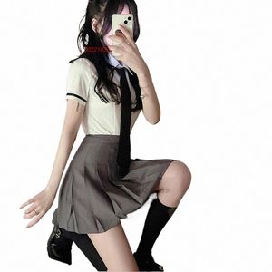 2024 ragazza della scuola delle donne studentessa giapponese uniforme gioco di ruolo JK mini gonna vestito ragazza JK uniforme Q8kf #