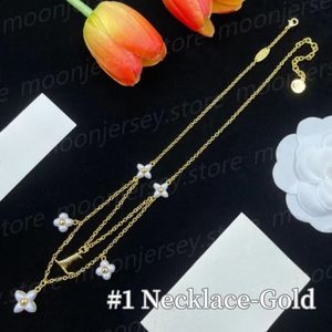 Fashion Designer Necklace Bracelets Earrings Women's Party Shining Jewelry Sets with Flower Shape Festival Gifts 25549