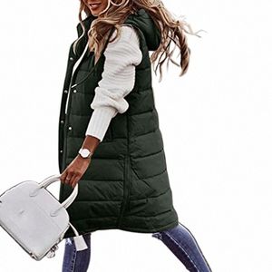 LG com capuz colete ao ar livre jaqueta feminina acolchoada casaco de manga jaqueta de inverno suéteres leves 04dd #