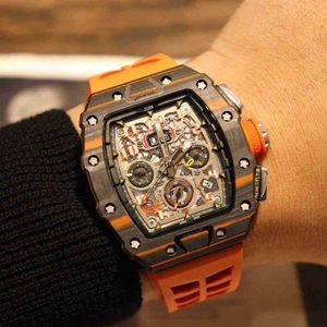 Luxury Mens Mechanics Watch Richa Rm Wristwatch Es Skull 035 Mill Mens Ceramic Rm011 Fully Automatic Mechanical Wo Fashion Classic Designer O2YP