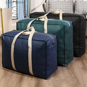 Other Home Storage Organization Wardrob Foldable Storage Bags Large Capacity Storage Bag Clothes Blanket Organizer Portable Moving Storage Pouch Luggage Tote Y24