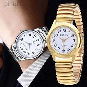 ساعة Wristwatches Fashion Women Men Wather Contency Fancy Fand Quartz Wrist Watch Steel Strap Band Watch Watch Gift 24329