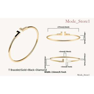 Bransoletka kajdanek projektant bransoletki złota bransoletka stabanna bransoletki Złota Brześniczka Banles dla kobiet Designer Projektant biżuterii biżuteria Tiffanybracelet 360