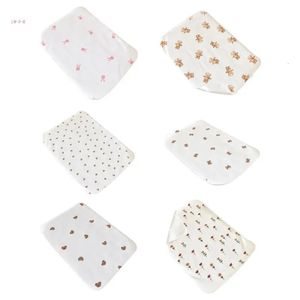 51BA Infant Diaper Changing Pad Breathable Urine Absorbing Mat Baby Crib Mat Cover 240322