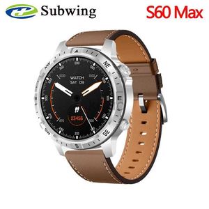 Wristwatches S60 Max Smart Watch Wireless Charger 1.62 Inch 420mAh 480*480 Wireless Charging Men Smartwatch Bluetooth Call 24329